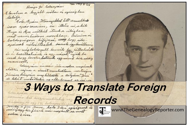translate foreign records for genealogy easily