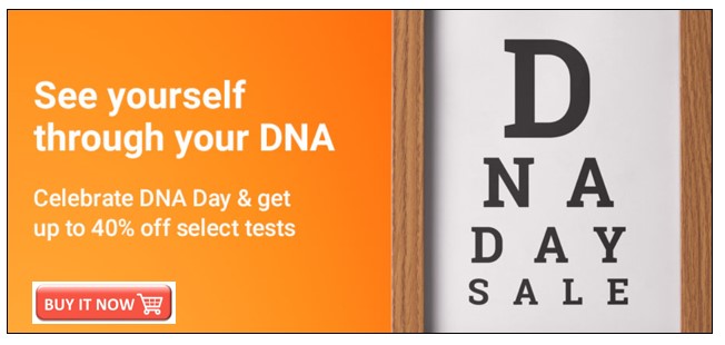 DNA Day sales at Family Tree DNA