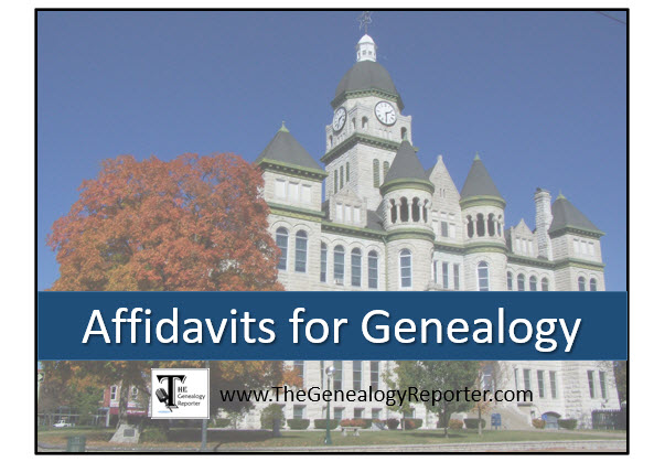 affidavits for genealogy research
