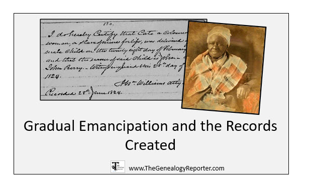 Gradual emancipation created unique records