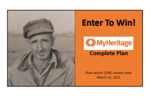 Enter to win MyHeritage Complete Plan