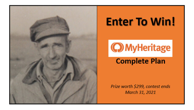 Enter to Win MyHeritage Complete Plan