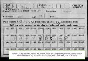 example of poll tax for genealogy