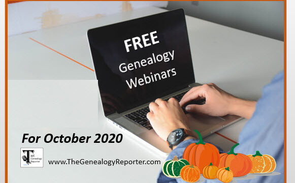 Free Genealogy Webinars for October 2020