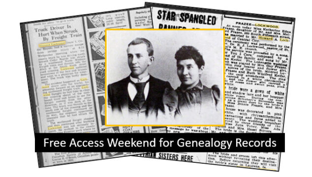 Free Access Weekend for Genealogy Records
